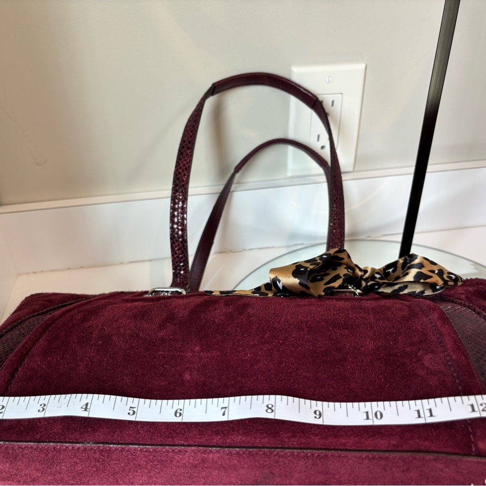 LIKE NEW Coach Taylor Suede Alexis Carryall Satchel Bag 17x13x5 - Picture 9 of 13